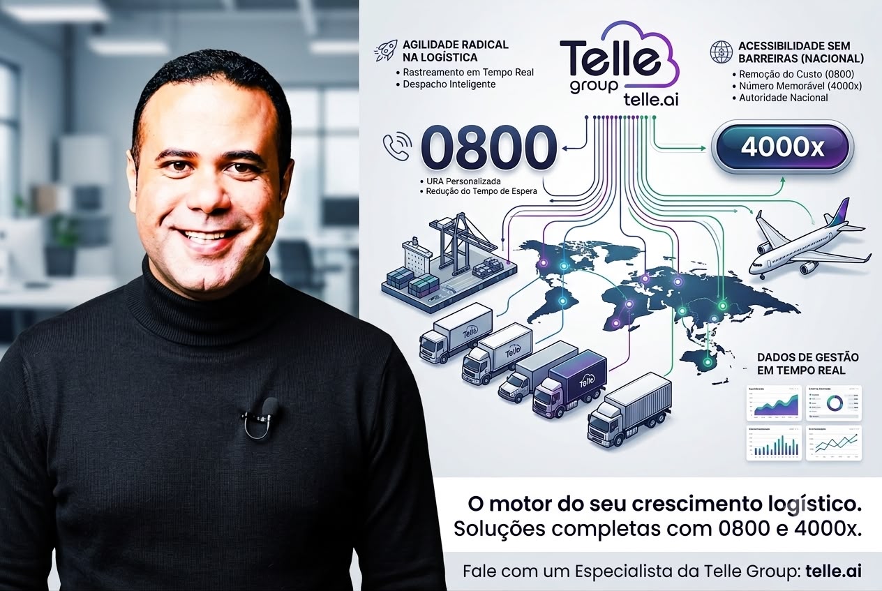 Ilustração sobre logística, atendimento ao cliente e números 0800 e 4000x para transportadoras